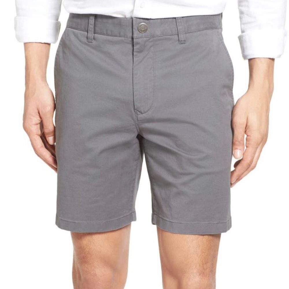 Bonobos Men's Flat Front Chino Shorts in Gray